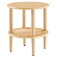 thumbnail image 1 of Coffee Sofa Side Table, Brown Oak, Wood, Round, Living Kitchen Cafe Bistro Hospitality Restaurant, Modern Contemporary HB34894, 1 of 7