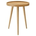 thumbnail image 1 of Coffee Sofa Side Table, Natural, Wood, Round, Living Kitchen Cafe Bistro Hospitality Restaurant, Modern Contemporary HB36825, 1 of 8