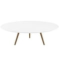 thumbnail image 1 of Coffee Sofa Side Table, Walnut White, Wood, Metal Steel, Round, Industrial Living Lounge Cafe Lobby Hospitality Restaurant, Modern Contemporary HB33264, 1 of 3