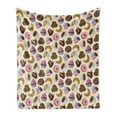 thumbnail image 1 of Coffee Soft Flannel Fleece Throw Blanket, Coffee Shop Themed Image with Cups Cookies Cake Chocolate Artwork Pattern, Cozy Plush for Indoor and Outdoor Use, 60" x 80", Multicolor, by Ambesonne, 1 of 5
