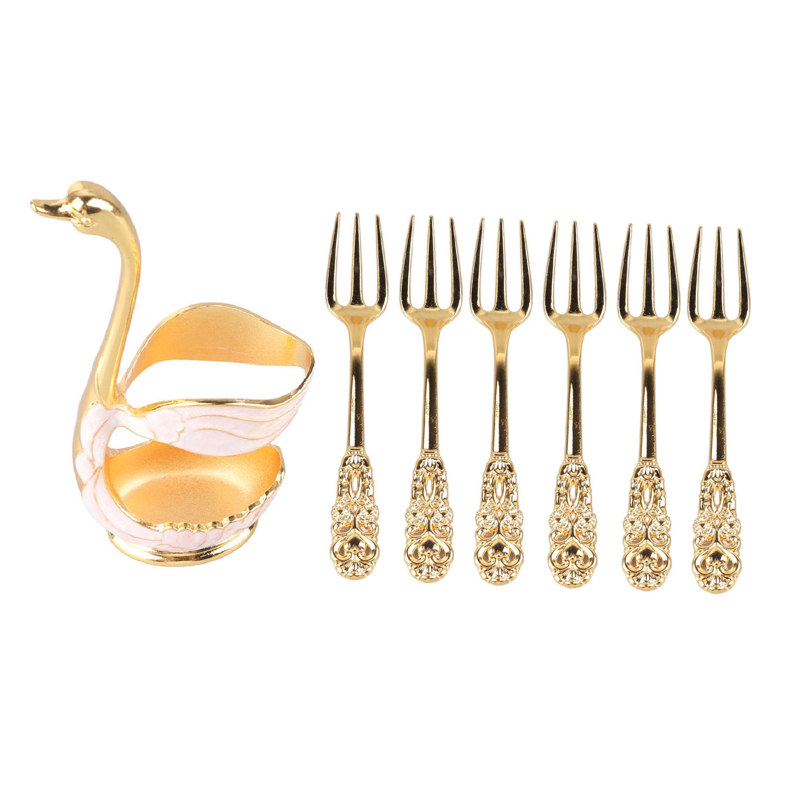 Coffee Spoon Holder, Swan Style Dessert Spoon Holder Stable Light For