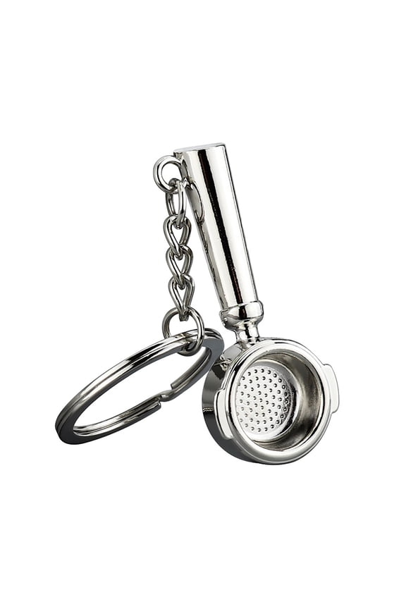 Coffee Spoon Keychain Gift Metal Key Decoration Charm Alloy Silver For Keys School Bag Scrapbook DIY Decoration
