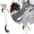 thumbnail image 1 of Coffee Spoon Mini Bear Hugging Spoon Tea Soup Sugar Dessert Seasoning Spoon Hanging Cup Spoontea Spoons Minicat Coffee Teaspooncat Stainless Steel Spoon, 1 of 4