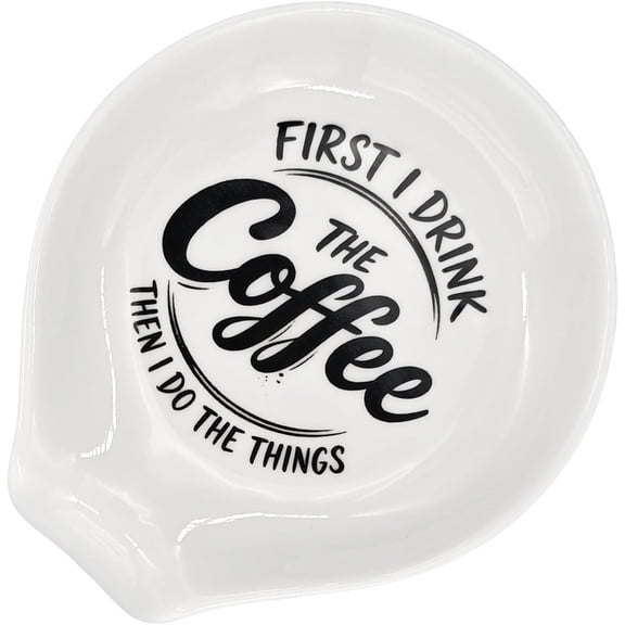 Coffee Spoon Rest Ceramic, Kitchen Spoon Holder For countertop, Cafe Station Bar Accessories,Small Spoon Rest Cute For Coffee Bar