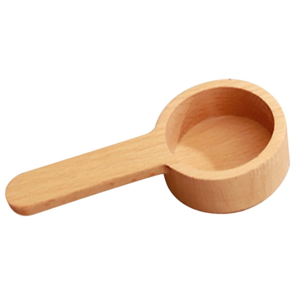Coffee Spoons Beech Wooden Coffee Ground Spoon Measuring For Ground Beans Or Tea Soup Cooking Mixing Stirrer Kitchen Tools Utensils for Home Kitchen Tool Men Women Gift