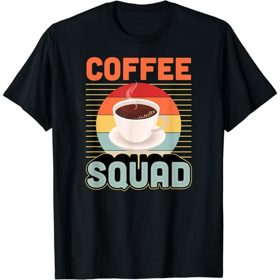 Coffee Squad Matching Retro Vintage Style Coffee T-Shirt