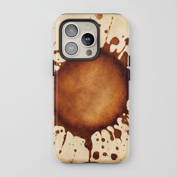 Coffee Stain For All iPhone Series Tough Phone Case Vintage Aesthetic Brown Beige