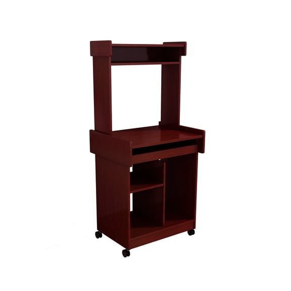 Coffee Station Cart on Locking Castors - Gliding Shelf for Smooth Operation