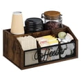 thumbnail image 1 of Coffee Station Organizer for Countertop, Wood Coffee Bar - Pods, Syrup, Cup Holder, Tea Station Accessories, Large Multi-Functional Storage, 1 of 8