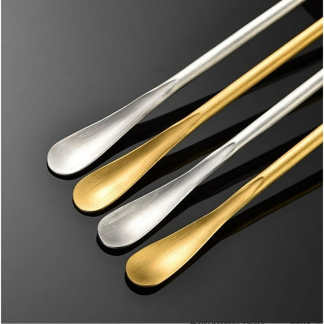 Coffee Stir Spoons, 8.7 Inch Stainless Steel Coffee Stirrers Reusable