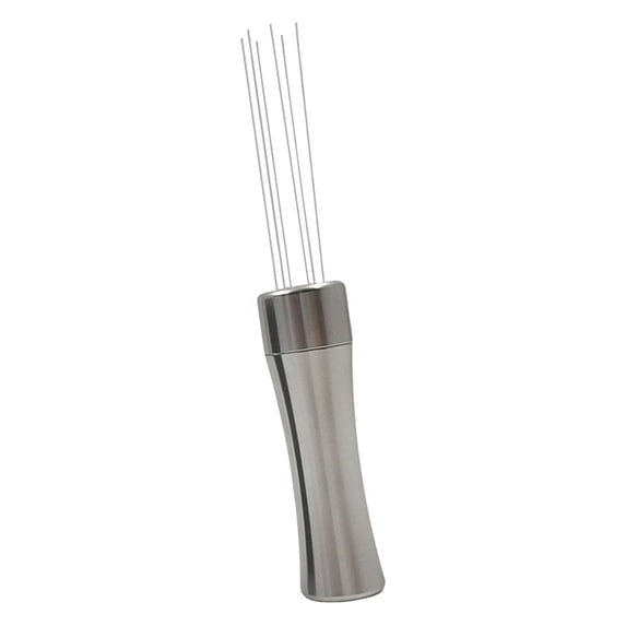 Coffee Stirrer Aluminum Alloy Sturdy Professional Multipurpose Gadget Espresso Distribution Tool for Home Home Use Restaurants Cafe Bars Argent
