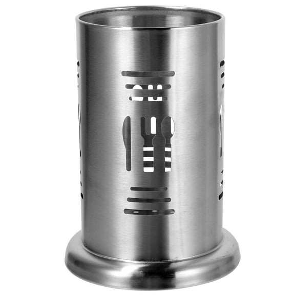 Stainless Steel Coffee Stirrer Organizer and Chopstick Holder Kitchen Flatware Container for Countertop Storage