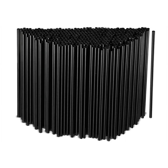 Coffee Stirrers Sticks, Disposable Plastic Drink Stirrer Sticks, 1000 Stirrers, One Of The Primary Bar Accessories For Drinks, Use It As A Coffee Straws Or A Cocktail Mixers, Black 8-Inch (Pack of 1)