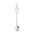 thumbnail image 1 of Coffee Stirring Spoon, Musical Note Shape Metal Dessert Scoop Ice Cream Bar Mixing Utensil Unique Creative Design Aesthetic Tableware Party Beverage Drinkware Silver, 1 of 7