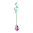 thumbnail image 1 of Coffee Stirring Spoon, Musical Note Shape Metal Dessert Scoop Ice Cream Bar Mixing Utensil Unique Creative Design Aesthetic Tableware Party Beverage Drinkware Multicolor, 1 of 7