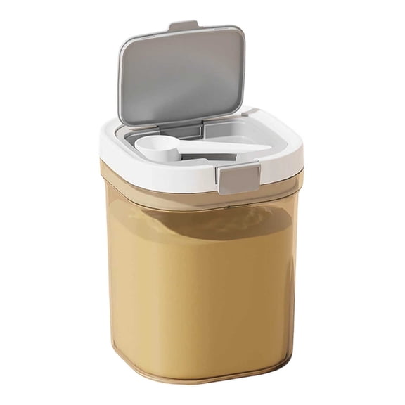 Coffee Storage Container with Scoop, Airtight Sugar & Dry Food Canister, Stackable Containers for Flour Coffee Beans, Easy-Clean, Keeps Fresh