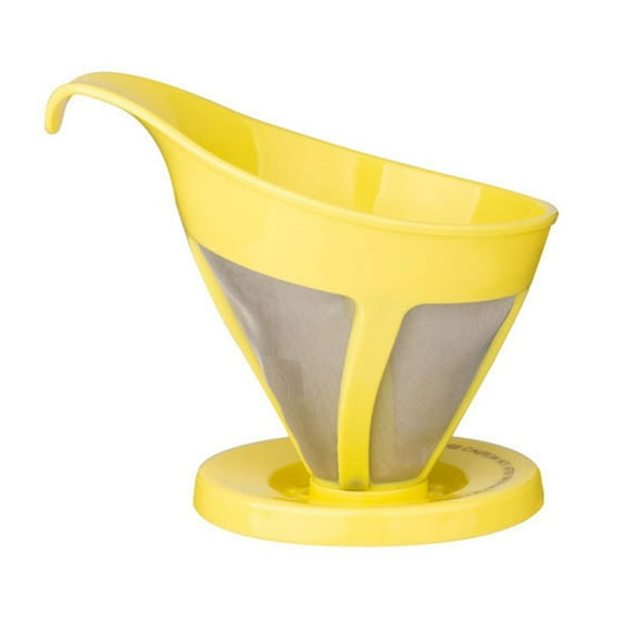 Coffee Strainer Curved Handle Manual Hand Drip Stainless Steel Fine Mesh Filter Funnel Making Cafe Kitchen Gadgets