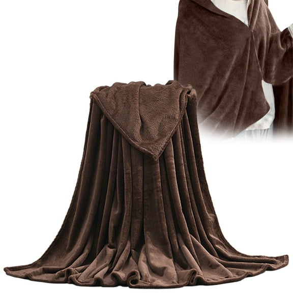 Coffee Summer Air Conditioner Blanket 27.5X40 Inch - Soft Lightweight,Flannel,for Adults