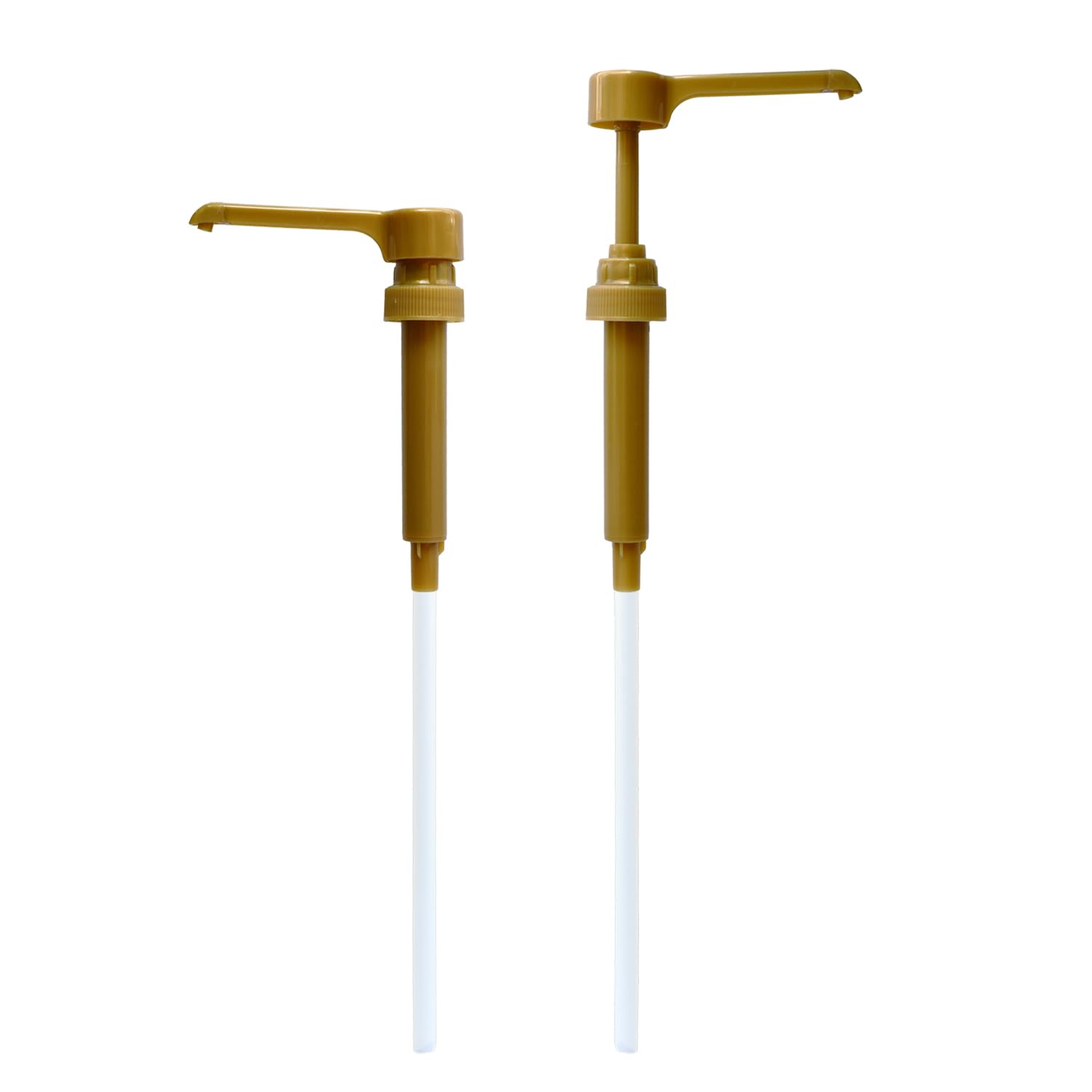 Coffee Syrup Pump, 2 Pack Extra Long Nozzles Coffee Syrup Pump Dispenser for 750ml/25.4oz Torani