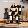 thumbnail image 1 of Coffee Syrup Rack Organizer Syrup Bottle Holder Stand for Coffee Bar 3-Tier 12 Bottles Storage Shelves for Syrup, Wine, Dressing for Kitchen Coffee Station, 1 of 7