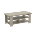 thumbnail image 1 of Safdie & Co. 41.25"L Coffee Table 3 Shelves in Dark Taupe, 1 of 4