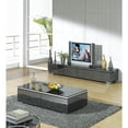 thumbnail image 1 of Coffee Table Black/Gray Mirror Glass with Chrome Legs, 1 of 2