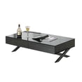 thumbnail image 1 of Coffee Table Black/Gray Mirror with Chrome Legs, 1 of 2