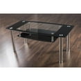 thumbnail image 1 of Coffee Table - Chrome Effect & Black Glass, 1 of 1
