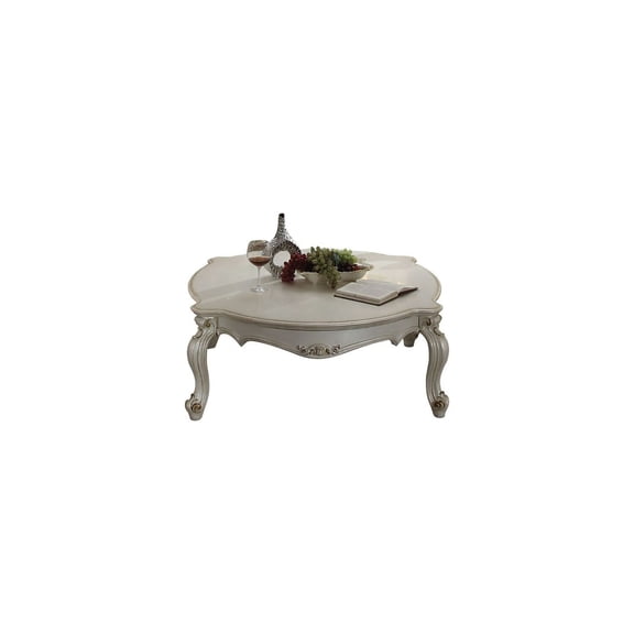 Coffee Table, Living Room Accent Table, Modern Curved Design, 54 Inch