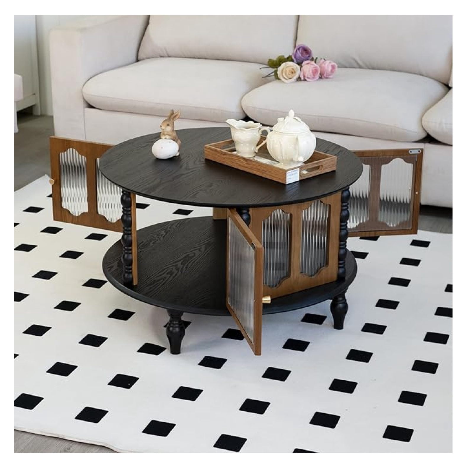 Coffee Table for Living Room Modern 31.5" Round Coffee Tables Center ...