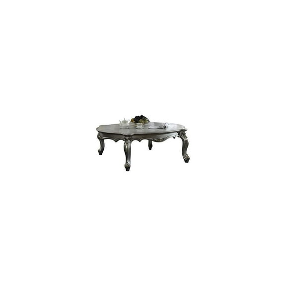 Coffee Table, Living Room Table, Platinum Finish Maykoosh
