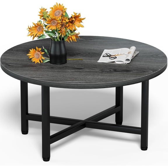 Coffee Table Low Table with Solid Wood Legs, 23.6" Small Oval Coffee Table Side Table, Floor Table Desk for Sitting on The Floor, Storage and Living Room Furniture for Office Apartment Home