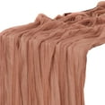 thumbnail image 1 of Coffee Table Runner Cheesecloth Gauze Rustic Premium Cotton Cheese Cloth Table Runner 120 Inch 10 Ft for Wedding Bridal Long Sheer Boho Home Decorationsciozy, 1 of 6