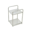 thumbnail image 1 of Coffee Table with Storage Simples Small Coffee Table, Sofa Side Cabinet, Bedside Table, Storage Shelf, Stainless Steel Double-Layer Storage Rack, Compact Furniture, 1 of 8