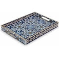 thumbnail image 1 of Coffee Table Trays for Living Room Serving Tray with Handles, Modern Large Tray for Ottoman Coffee Table, 1 of 7