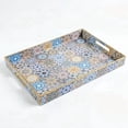 thumbnail image 1 of Coffee Table Trays for Living Room Serving Tray with Handles, Modern Large Tray for Ottoman Coffee Table, 1 of 7