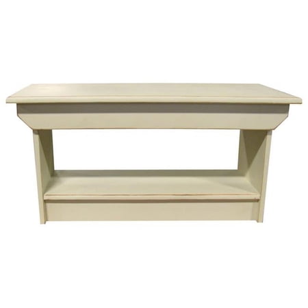 Coffee Table or Bench, Antique Cream