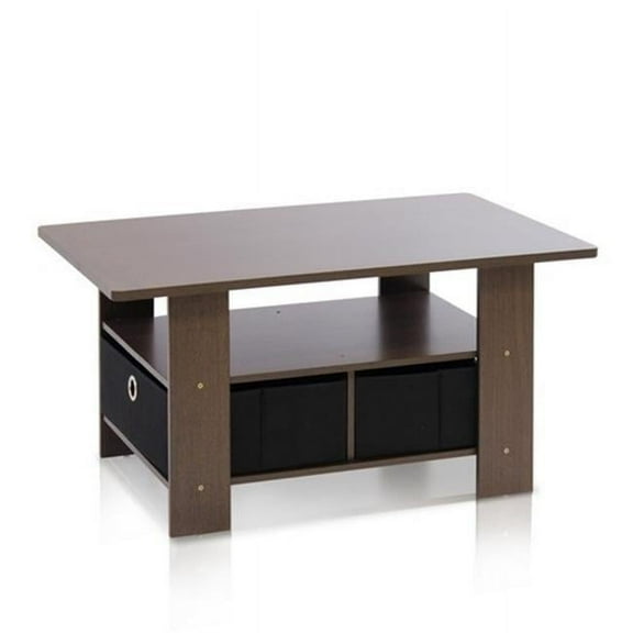 Coffee Table with Bin Drawer - 15.6 x 31.5 x 18.9 in.