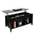 thumbnail image 1 of Coffee Table with Hidden Compartment, Wooden Lift Top Coffee Table, Living Room Tables, Black, 1 of 9