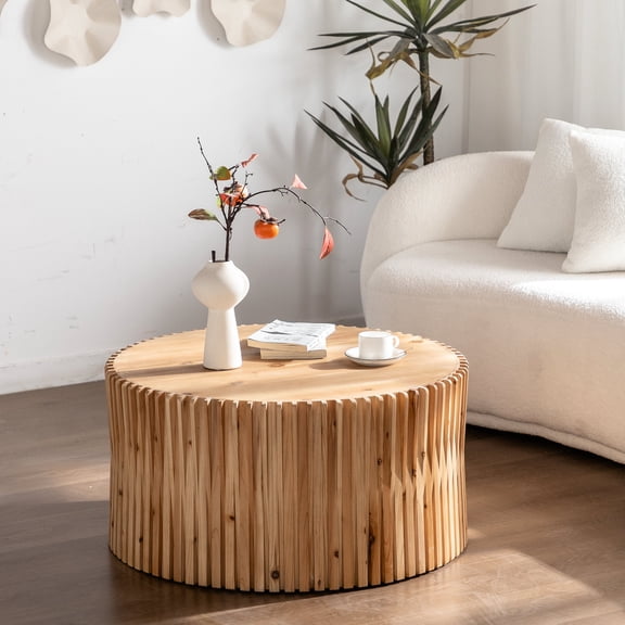 Coffee Table with Personalized Relief / Suitable for Different Areas / No Assembly Needed