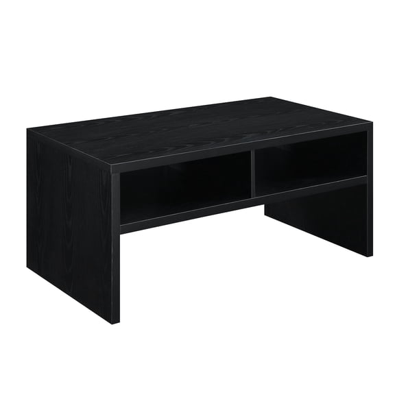 Coffee Table with Shelves - Modern Minimalist Table, 40" x 20" x 18"