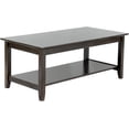 thumbnail image 1 of Kawind Home Solid Wood Coffee Table, Dark Walnut Finish, Classic Living Room Centerpiece, 1 of 7