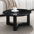 thumbnail image 1 of Acme Dara Coffee Table Natural Marble Top & Black, 1 of 1