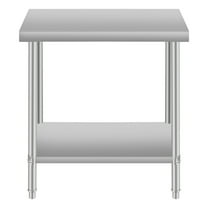 Coffee Tables 24''*18'' Commercial Work Table for Restaurant and Home Stainless Steel Kitchen Prep Table with Under Shelf,End Tables