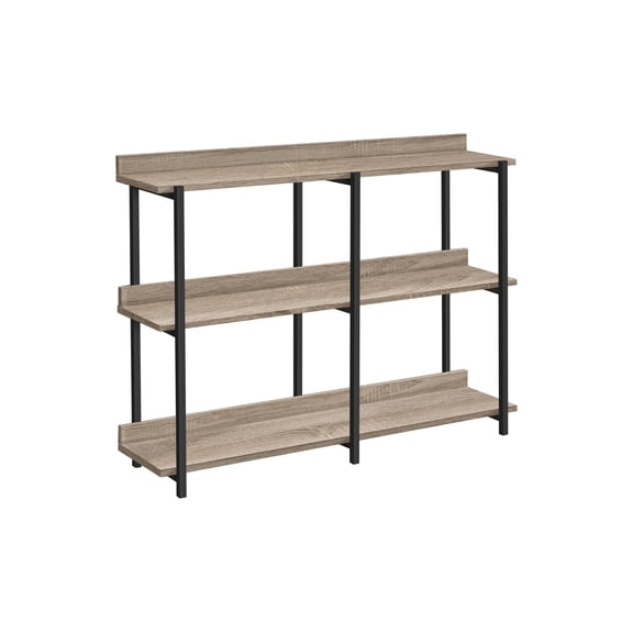 Coffee Tables Accent Table, Console, Entryway, Narrow, Sofa, Living Room, Bedroom, Brown Laminate, Black Metal, Contemporary, Modern,Wooden Coffee Tables