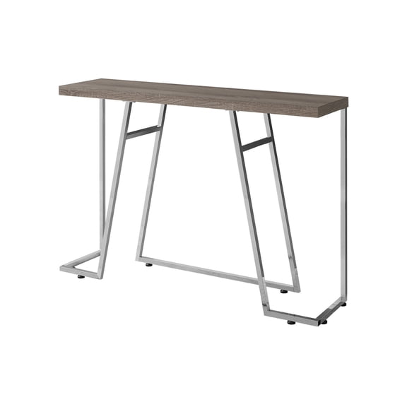 Coffee Tables Accent Table, Console, Entryway, Narrow, Sofa, Living Room, Bedroom, Brown Laminate, Chrome Metal, Contemporary, Modern,Wooden Coffee Tables