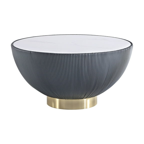 Coffee Tables Anderson Sintered Stone Top Upholstered Coffee Table in Gray,Coffee Tables With Storage