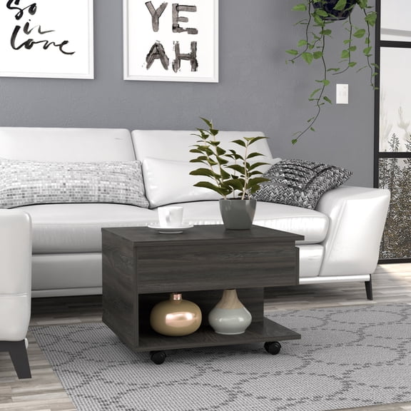 Coffee Tables Luanda Lift Top Coffee Table, Casters, One Shelf -Espresso,Wooden Coffee Tables