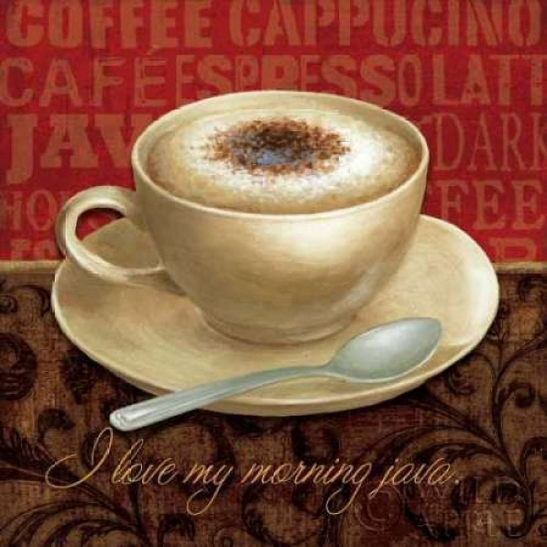 Coffee Talk I Canvas Art - Daphne Brissonnet (24 x 24)