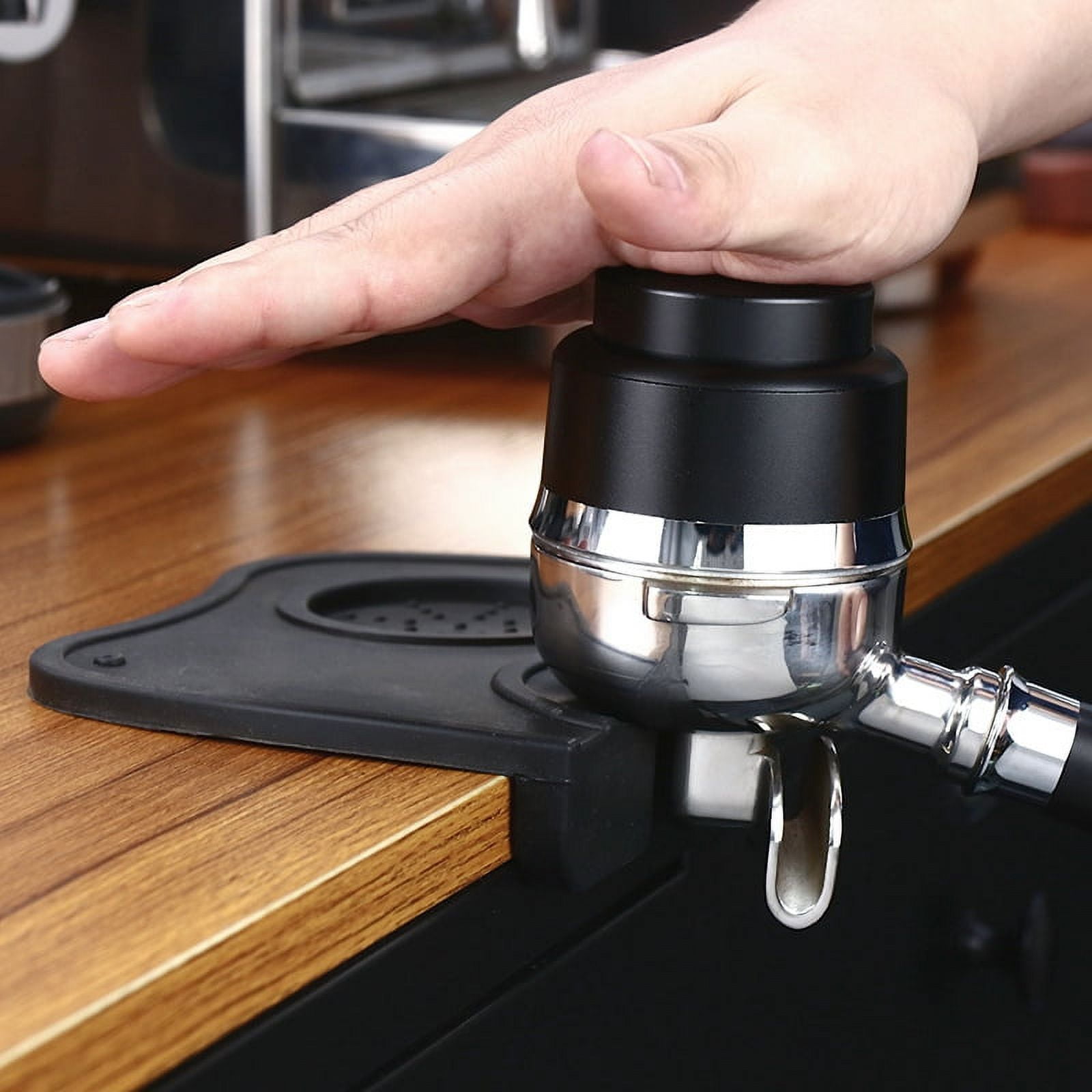Pestello Per Caffè Coffee Hammer, 53 Mm, Impugnatura In Legno, Base In Acciaio Inox, Ergonomico